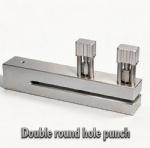double round hole side base punch